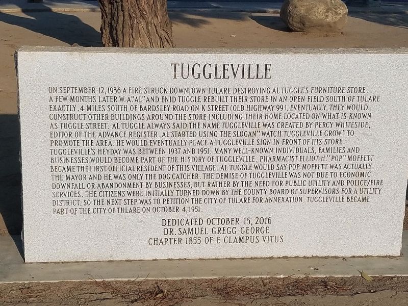 Tuggleville Marker image. Click for full size.