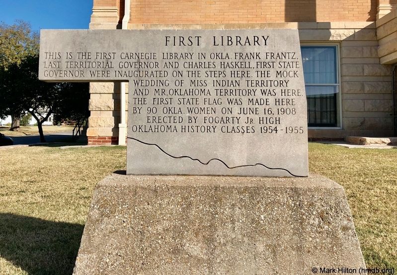 First Library Marker image. Click for full size.
