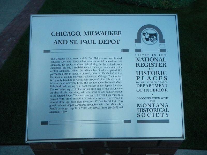 Chicago, Milwaukee and St. Paul Depot Marker image. Click for full size.