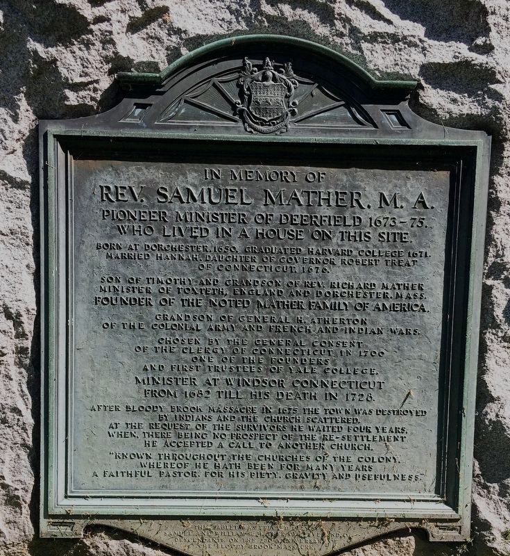 Rev.Samuel Mather Marker image. Click for full size.