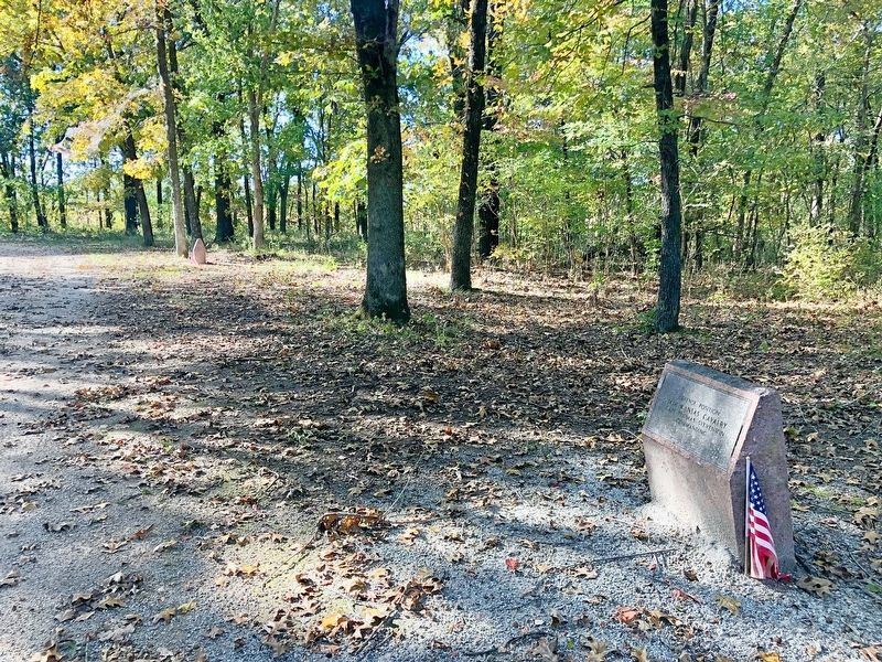 14th Kansas Cavalry Marker on right. image. Click for full size.