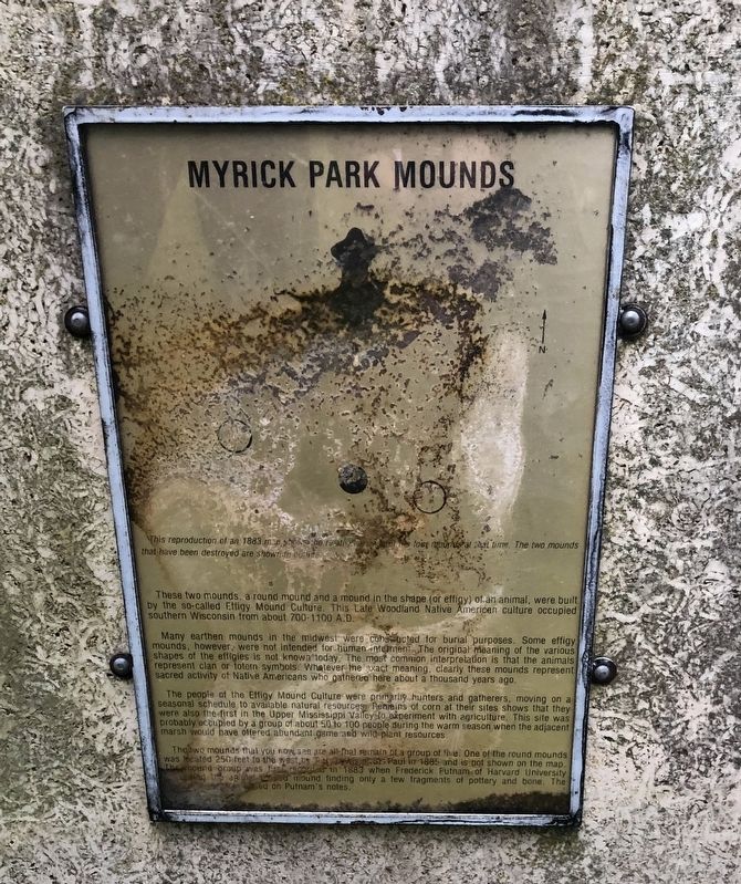 Myrick Park Mounds Marker image. Click for full size.