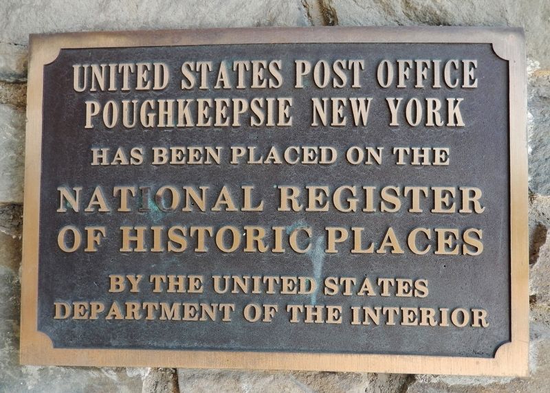 United States Post Office Poughkeepsie New York Marker image. Click for full size.