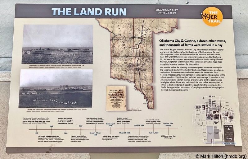 The Land Run Marker image. Click for full size.