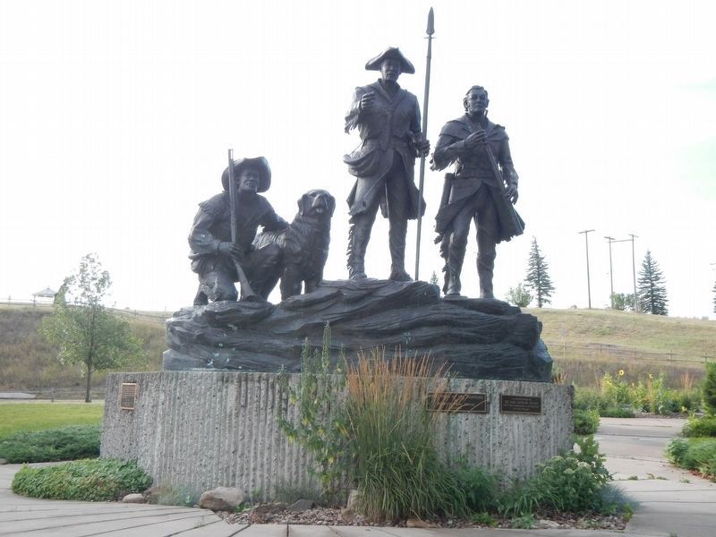 Explorers at the Portage statue image. Click for full size.