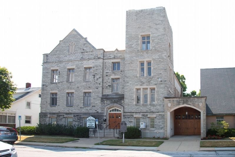 Trinity United Methodist Church School and Marker. Click for full size. Trinity United Methodist Church School and Marker image. Click for full size.