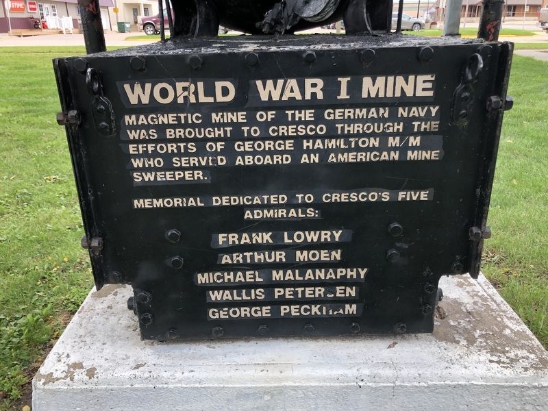 World War I Mine Marker. Click for full size. World War I Mine Marker image. Click for full size.