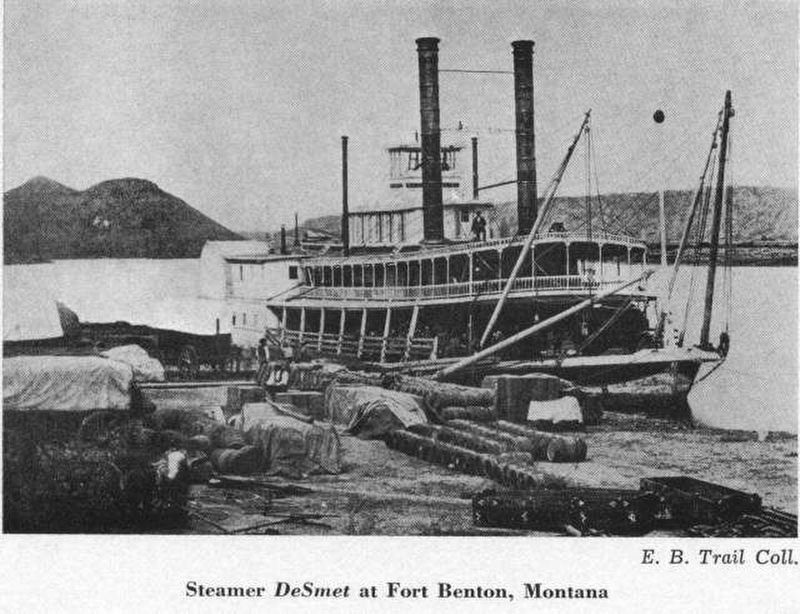 The Steamer DeSmet at Fort Benton image. Click for full size.