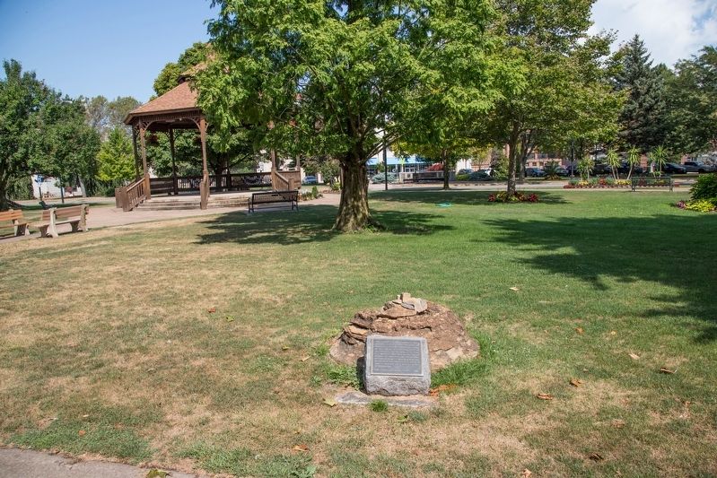 The Concretion in Washington Park Near the Gazebo. Click for full size. The Concretion in Washington Park Near the Gazebo image. Click for full size.