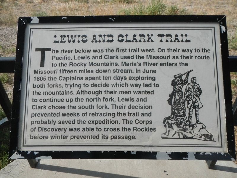 Lewis and Clark Trail Marker image. Click for full size.