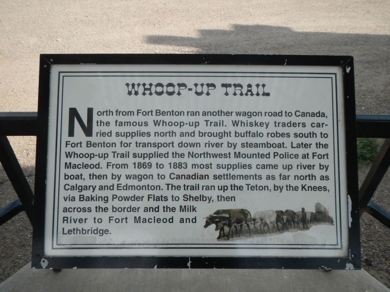 Whoop-up Trail Marker image. Click for full size.