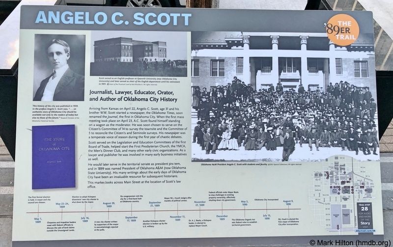 Angelo C. Scott Marker. Click for full size. Angelo C. Scott Marker image. Click for full size.