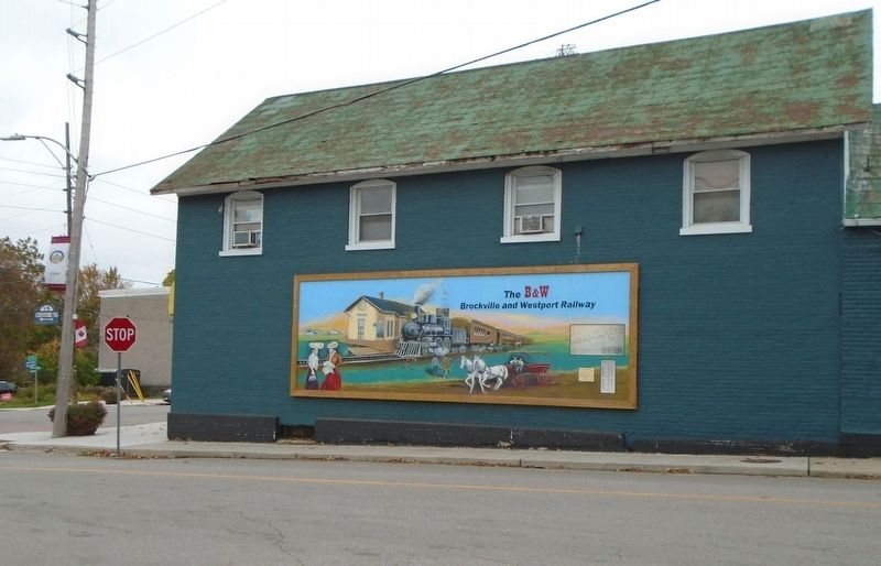 The Brockville & Westport Railway Mural. Click for full size. The Brockville & Westport Railway Mural image. Click for full size.