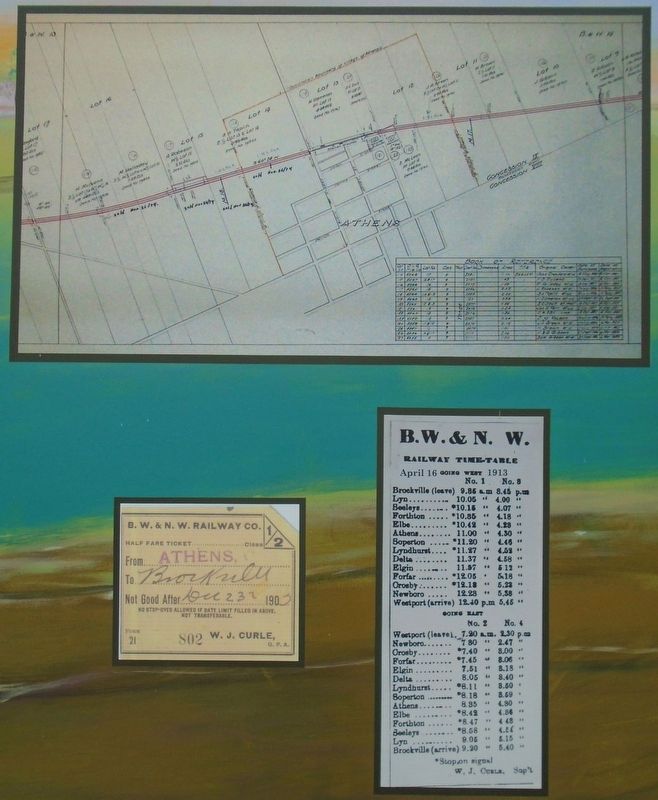 The Brockville & Westport Railway Mural Detail. Click for full size. The Brockville & Westport Railway Mural Detail image. Click for full size.