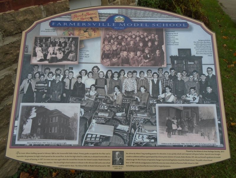 Farmersville Model School Marker. Click for full size. Farmersville Model School Marker image. Click for full size.