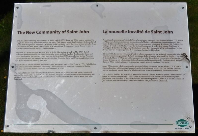 Saint John Community Marker image. Click for full size.