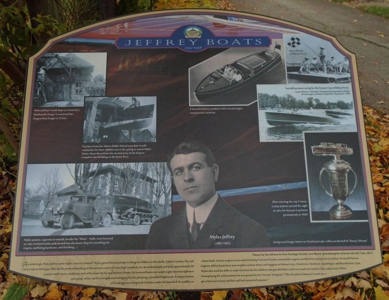 Jeffrey Boats Marker. Click for full size. Jeffrey Boats Marker image. Click for full size.