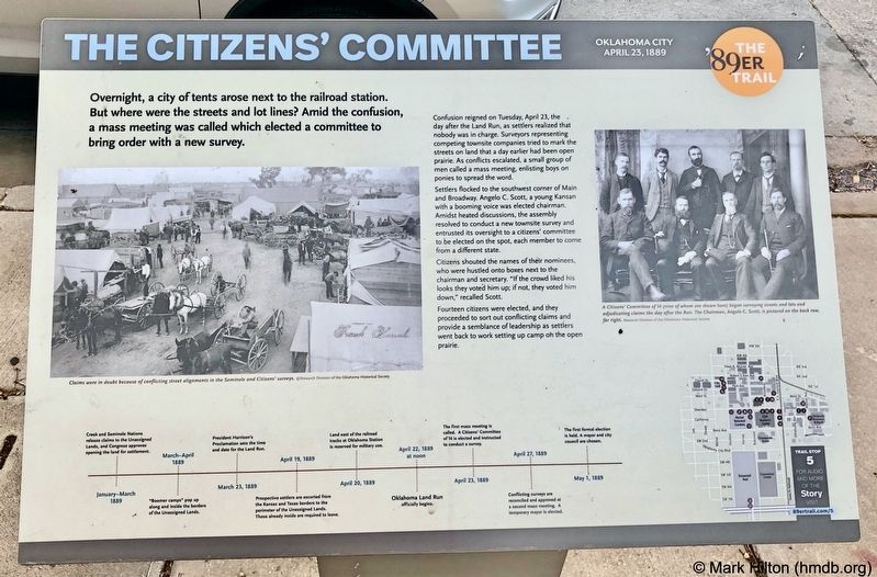 The Citizens' Committee Marker image. Click for full size.