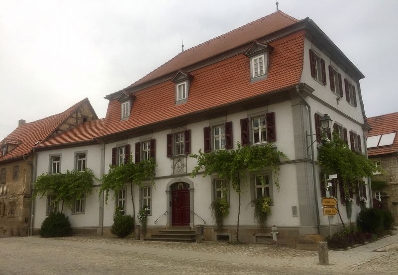 Spätbarockes Bürgerhaus / Late Baroque Patrician House and Marker. Click for full size. Spätbarockes Bürgerhaus / Late Baroque Patrician House and Marker image. Click for full size.
