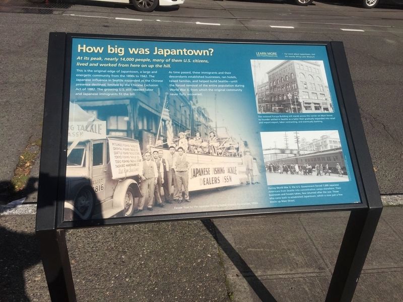 How Big Was Japantown? Marker image. Click for full size.