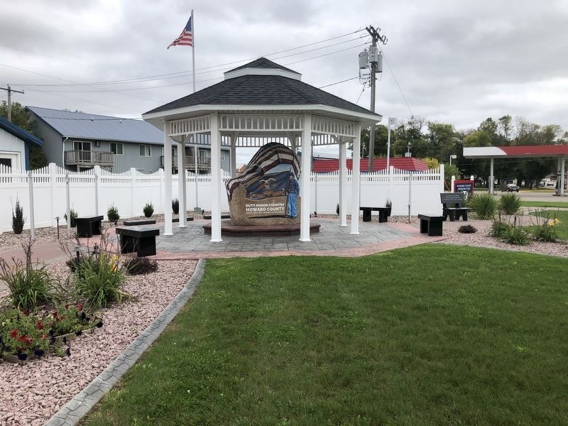 Cresco Freedom Rock Veterans Memorial image. Click for full size.