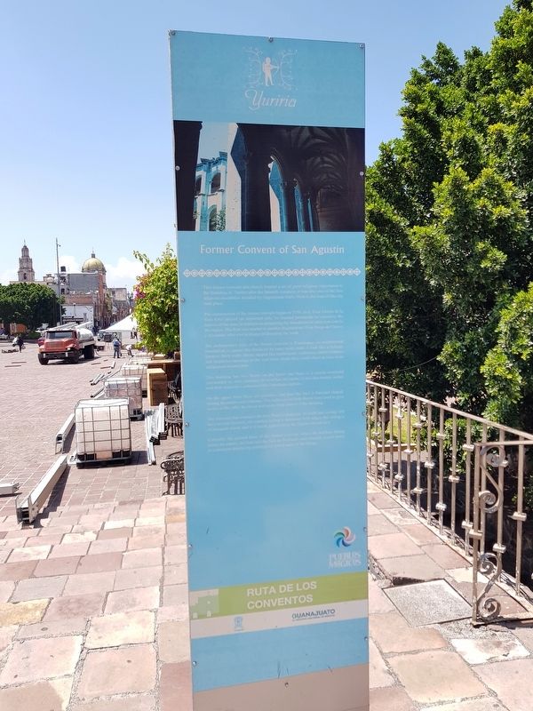 Former Convent of San Agustín Marker English text. Click for full size. Former Convent of San Agustín Marker English text image. Click for full size.