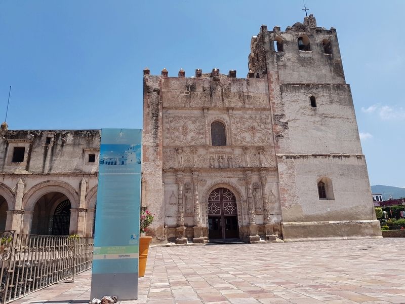 Former Convent of San Agustín and Marker. Click for full size. Former Convent of San Agustín and Marker image. Click for full size.