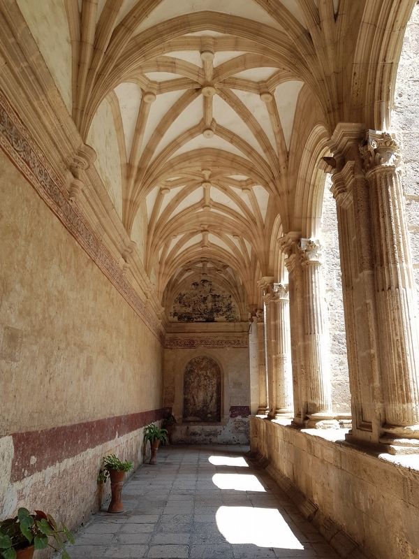 A corridor with ribbed vaulting at the Former Convent of San Agustn image. Click for full size.