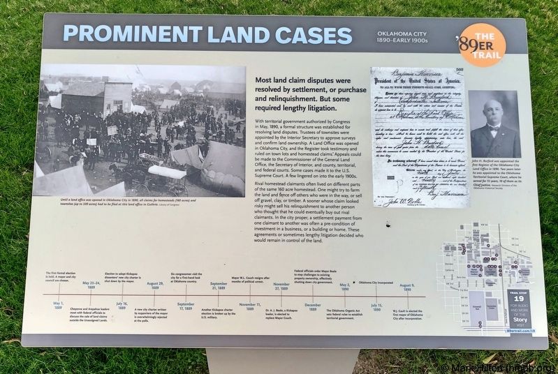Prominent Land Cases Marker image. Click for full size.