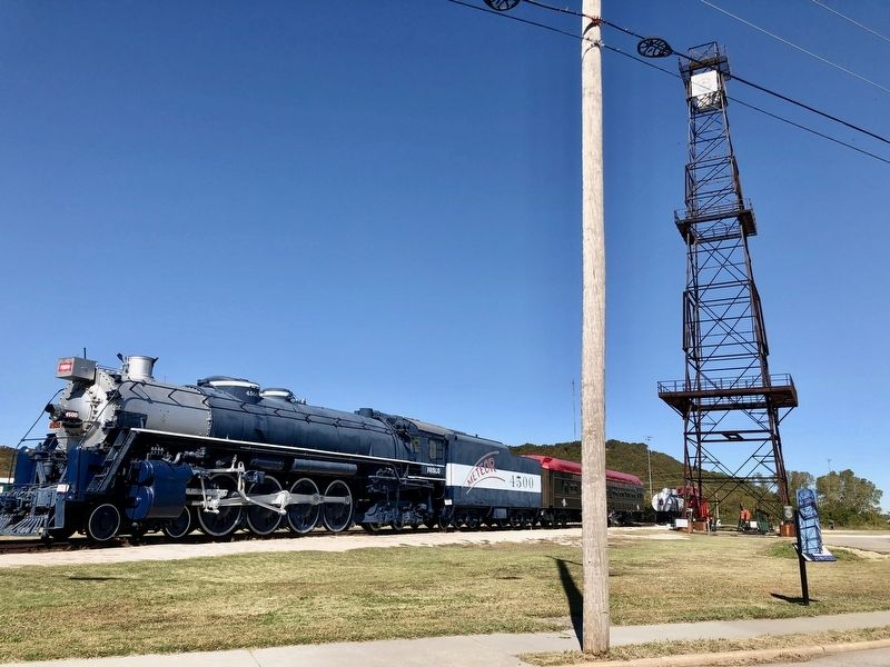 Marker and the Meteor/Frisco steam locomotive. image. Click for full size.