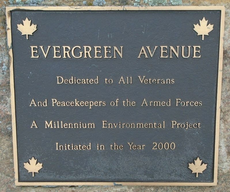 Evergreen Avenue Marker image. Click for full size.
