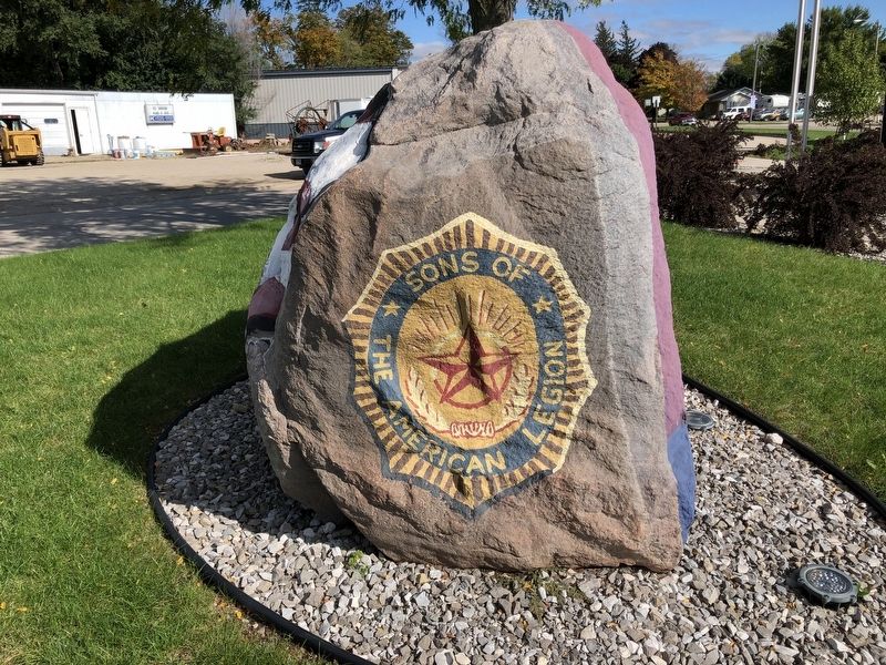 St. Ansgar Freedom Rock Veterans Memorial image. Click for full size.