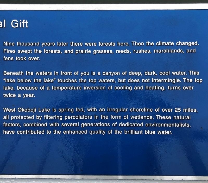 A Glacial Gift Marker. Click for full size. A Glacial Gift Marker image. Click for full size.