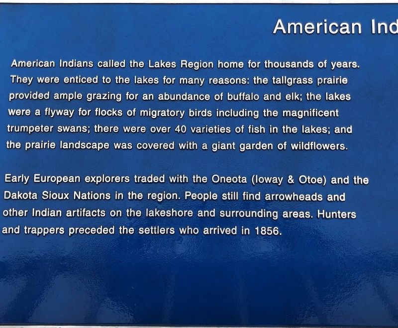 American Indians & Settlers Marker image. Click for full size.