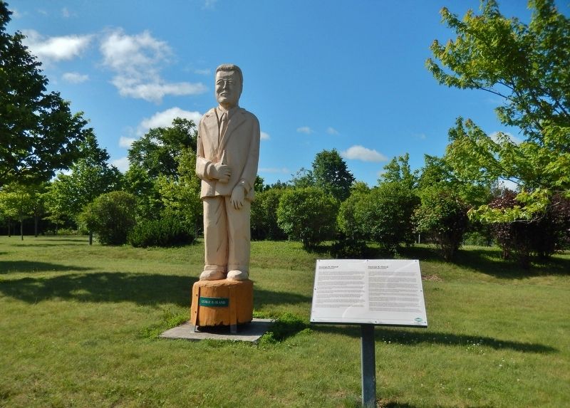 George B. Oland Marker (<i>wide view</i>) image. Click for full size.