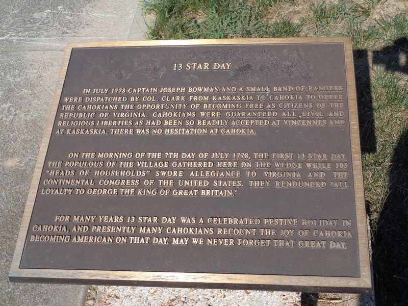 13 Star Day Marker image. Click for full size.