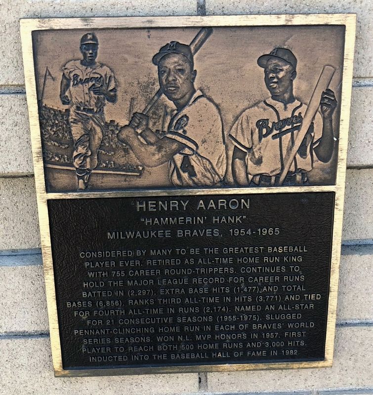 Henry Aaron Marker image. Click for full size.