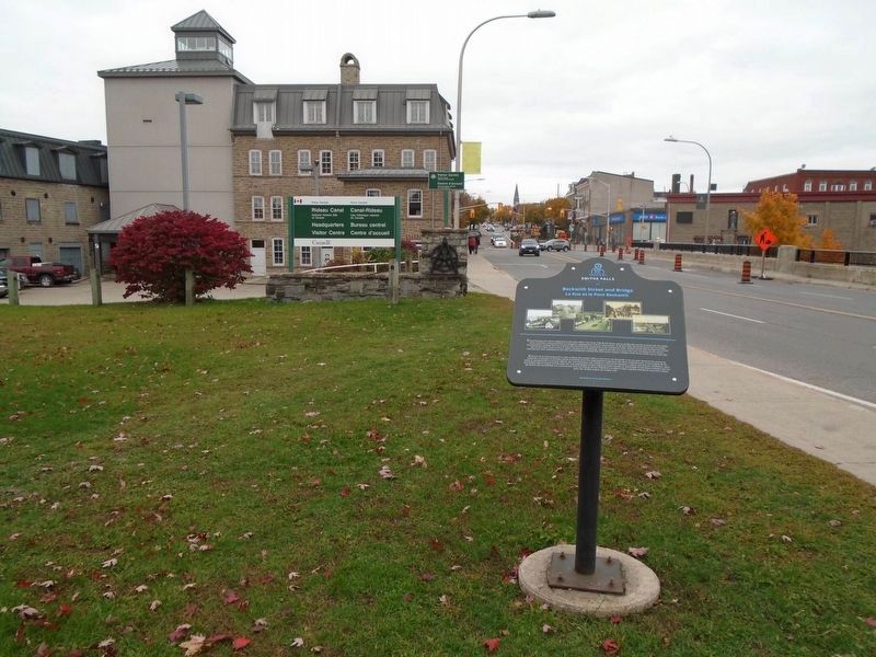 Beckwith Street and Bridge / La rue et le pont Beckwith Marker. Click for full size. Beckwith Street and Bridge / La rue et le pont Beckwith Marker image. Click for full size.