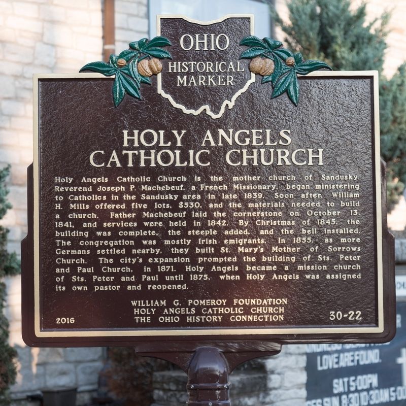 Holy Angels Catholic Church Marker. Click for full size. Holy Angels Catholic Church Marker image. Click for full size.