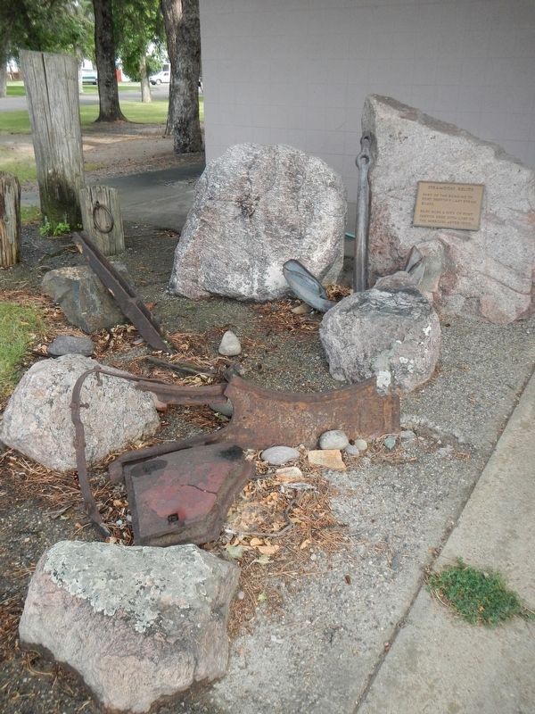 Steamboat Relics and Marker. Click for full size. Steamboat Relics and Marker image. Click for full size.