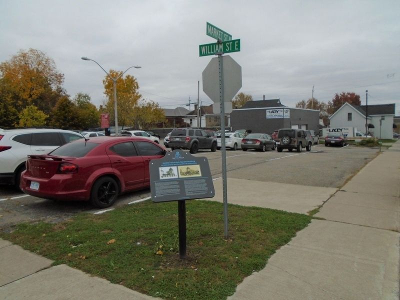 Smiths Falls Public Market Building Marker. Click for full size. Smiths Falls Public Market Building Marker image. Click for full size.