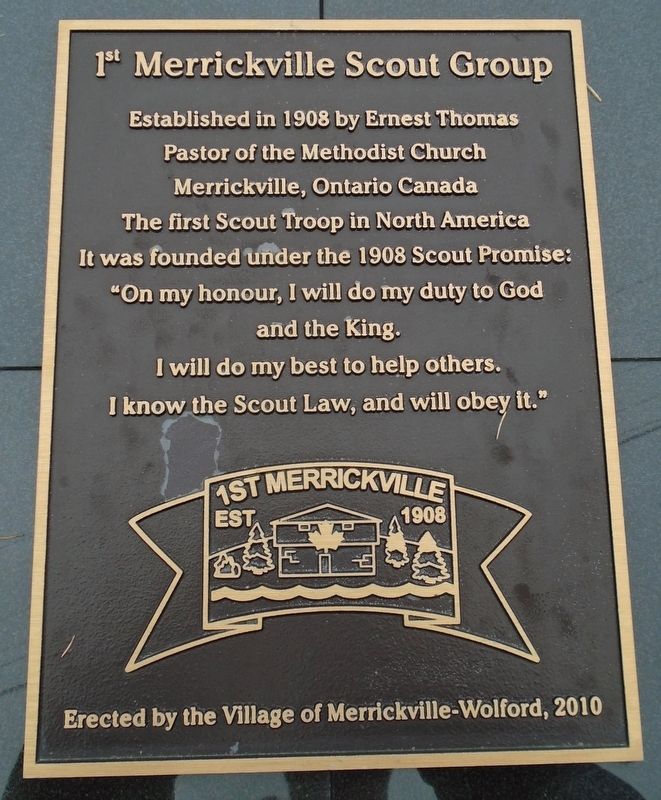 1st Merrickville Scout Group Marker image. Click for full size.