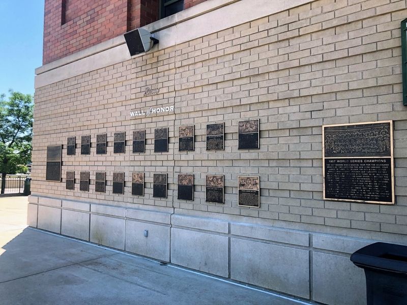 Milwaukee Braves Wall of Honor image. Click for full size.