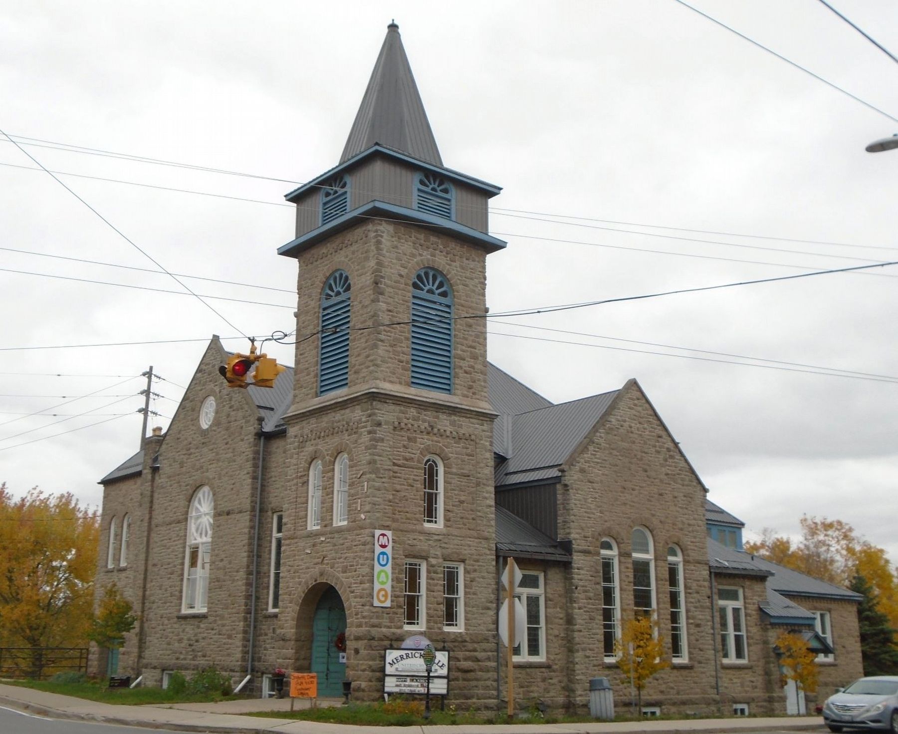 Merrickville United Church and Marker image. Click for full size.