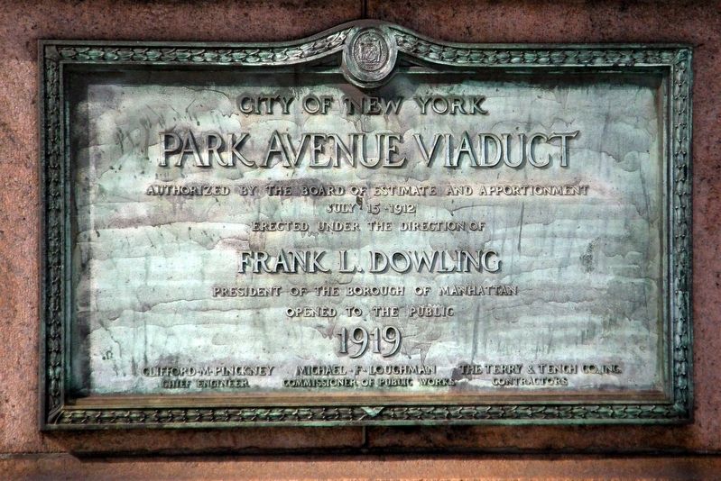Park Avenue Viaduct Marker image. Click for full size.