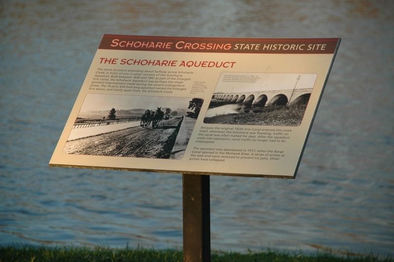 The Schoharie Aqueduct Marker image. Click for full size.