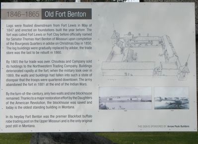 Old Fort Benton Marker image. Click for full size.