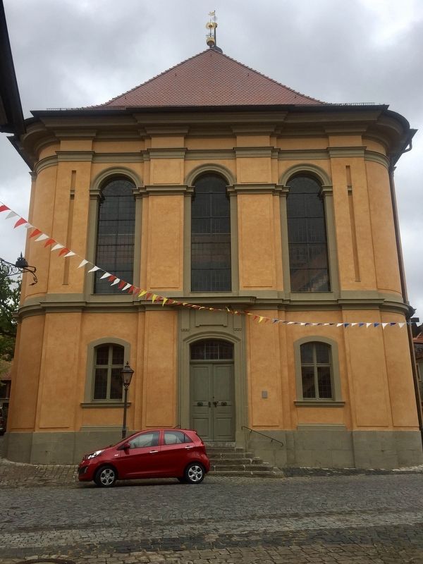 Bartholomus Kirche / Church of Bartholomus and Marker image. Click for full size.