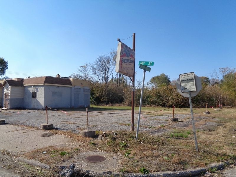 10th Street and Trendley Ave. Marker. Click for full size. 10th Street and Trendley Ave. Marker image. Click for full size.