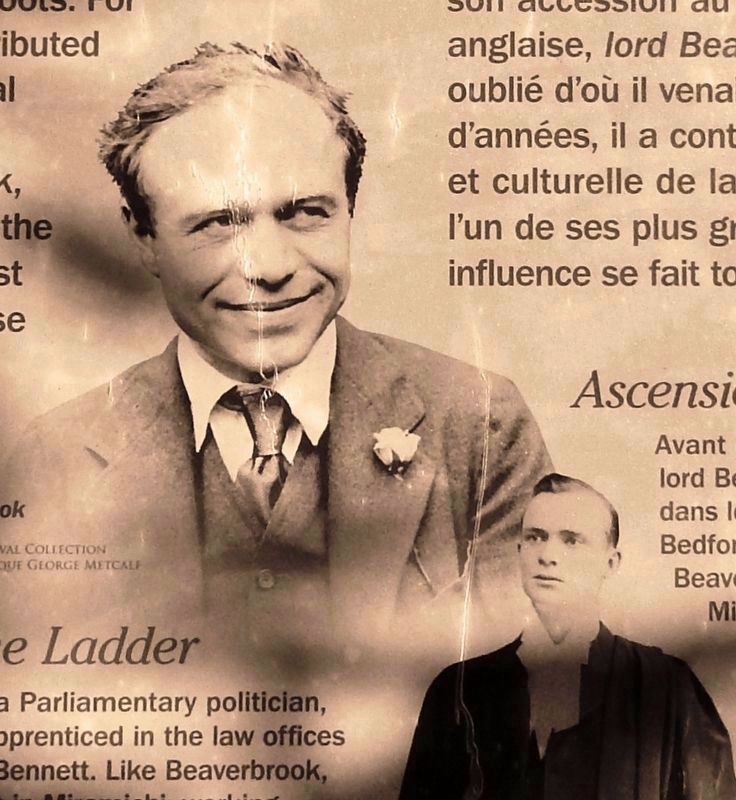 Marker detail: Lord Beaverbrook image. Click for full size.